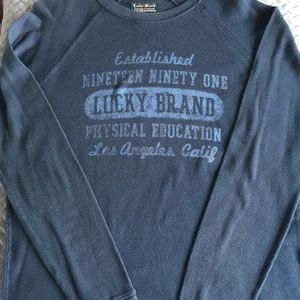 Men’s Lucky Brand blue long sleeve shirt